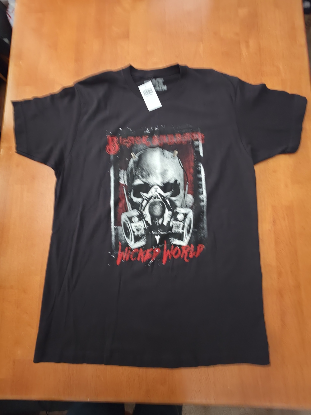NWT Black Sabbath Mens Wicked World  Shirt. Size Large
